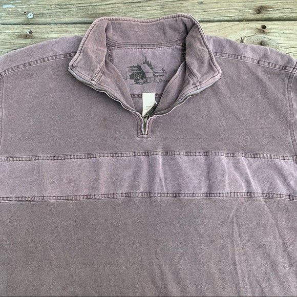 LL Bean Long Sleeve 1/4 Zip Shirt - Picture 2 of 4